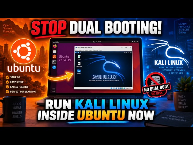 Stop Dual Booting! Run Kali Linux Inside Ubuntu Now