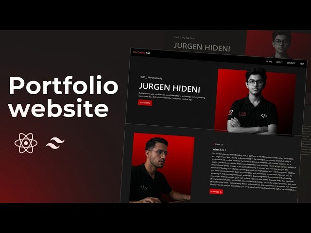 Portfolio website using react js