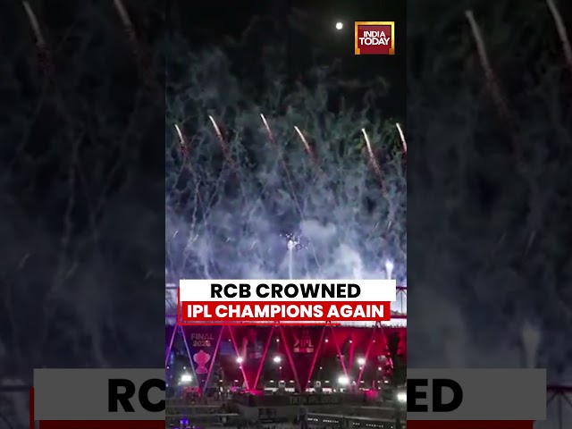 RCB Wins IPL 2026: Fireworks Light Up Narendra Modi Stadium As RCB Defeat Gujarat Titans #shorts