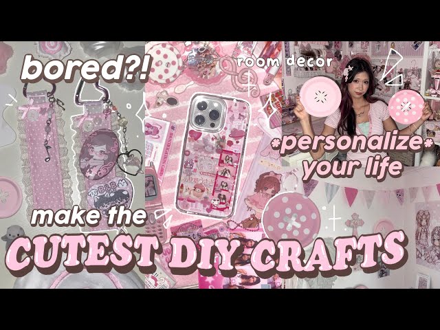 CUTE DIY CRAFTS TO PERSONALIZE YOUR LIFE 🍥👙room decor, keychain, custom phone case 𝄞𝄢