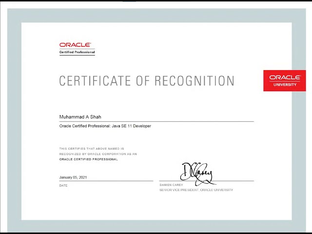 OCP Java SE 11 Developer Exam Course 1Z0-819