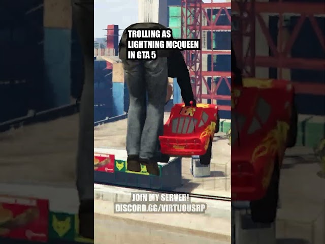 Trolling as Lightning McQueen in GTA 5 #gta5rp