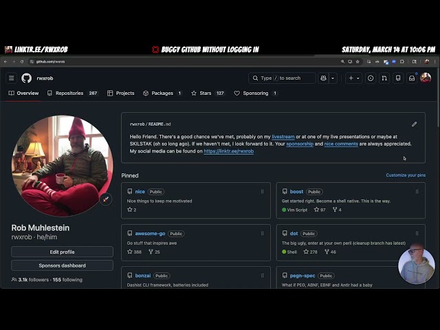 💢 Buggy GitHub Without Logging In