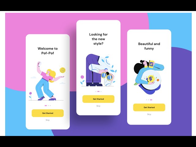 Walkthrough screen with reactnative