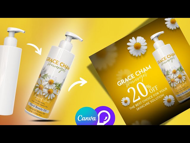 How to Create Product Label Design in Canva | Product Advertising Poster Design | Pacdora