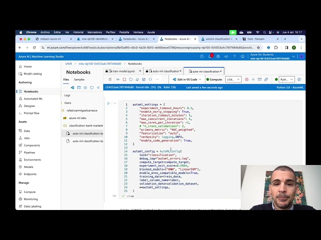 T02 03  Entrenamiento y selección con modelos en Azure Machine Learning Designer defaul