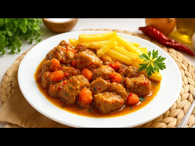 This is how the richest pork is made in sauce