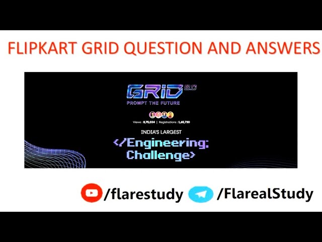 Flipkart GRiD 8.0 OA 2026 | SUPER HARD DSA Question Solved 🔥 by Flare Study