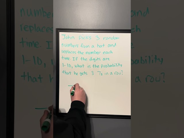 Probability Of Drawing Three 7s In A Row