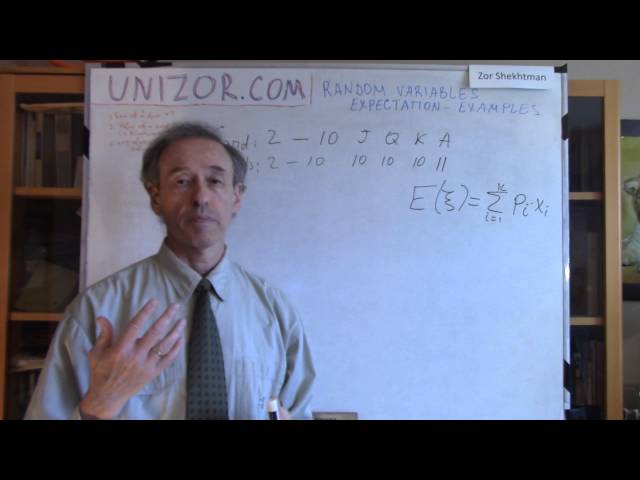 Unizor - Probability - Random Variables - Expectation Examples