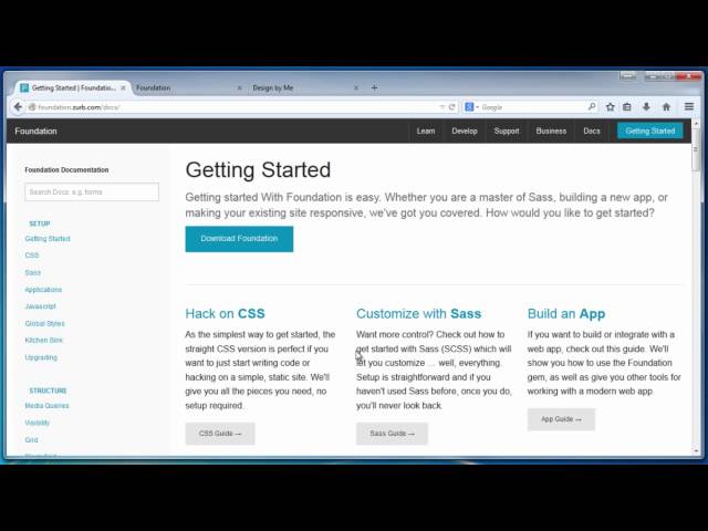Prototyping and Sass with Foundation