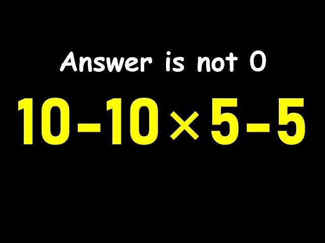 This Simple Math Problem Is Breaking the Internet!