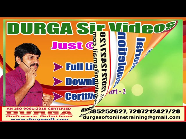 DURGA Sir Videos Java 8 & Java 9 New Features, JDBC Just @ Rs. 640/-