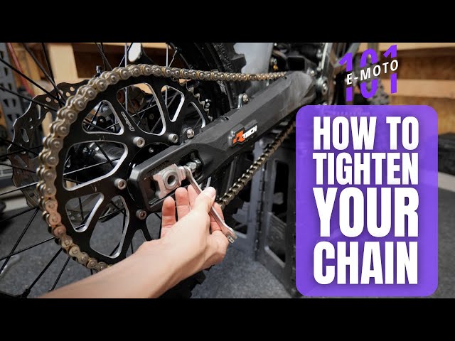 How to Tighten Chain On Your Electric Dirtbike | E-Moto 101