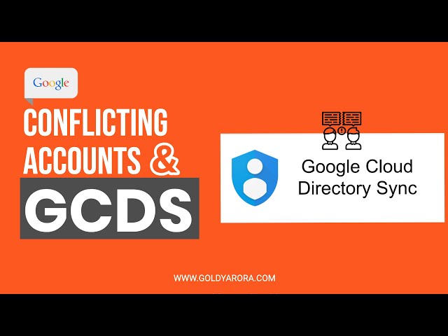 Google Conflicting Accounts & Google Cloud directory sync