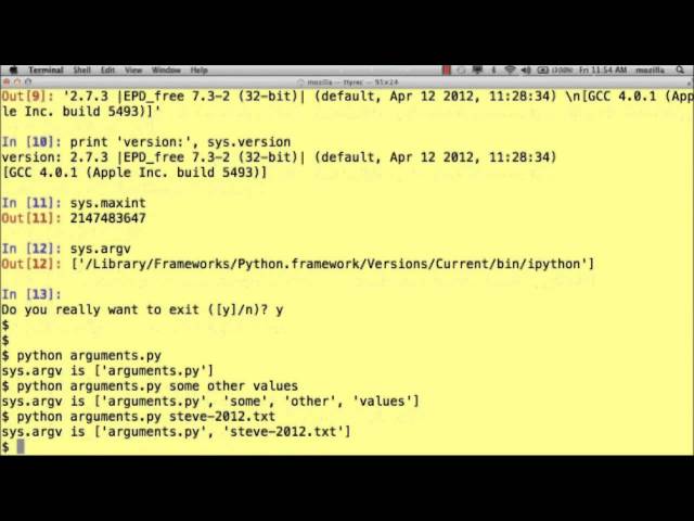 Software Carpentry September 2012 (4.6) Programming in Python