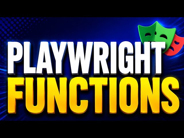 Playwright Functions #playwright #automationtesting #testing 