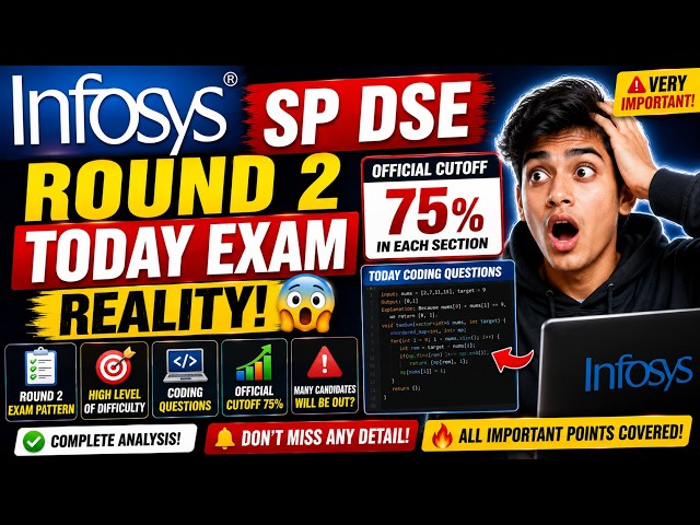 🔥Infosys 5th September Student Experience| Infosys Round 2 Off Campus | Coding Round & Interview Tip