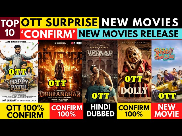 OTT Release Movies I Dhurandhar 2 OTT I Happy Patel OTT I Vadh 2 OTT I New Movies on OTT I Dhurandar