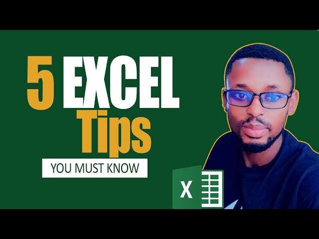 5 Excel tips for beginners (5 best strategies that works)