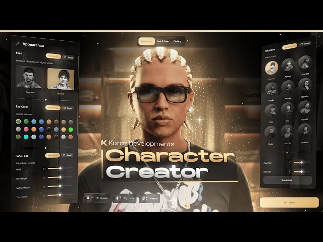 FiveM Character Creator Script | ESX, QBCore, Standalone | Karat Store