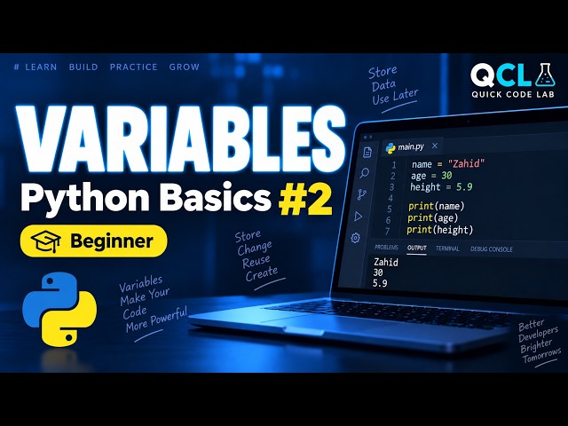 Python Variables for Beginners | Python Basics #2