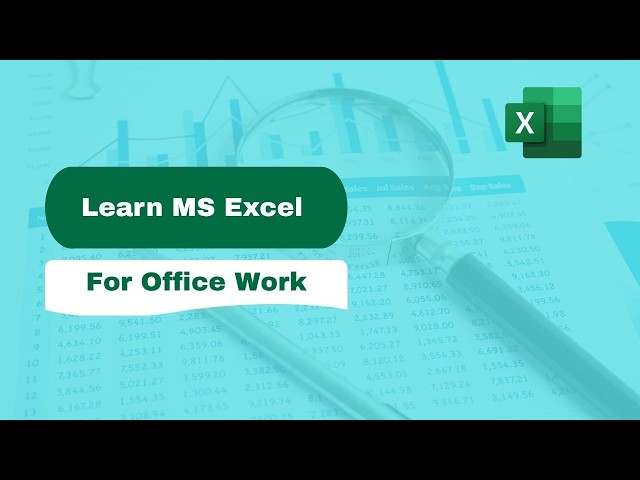 Excel Tutorial For Beginners 2026| #excel