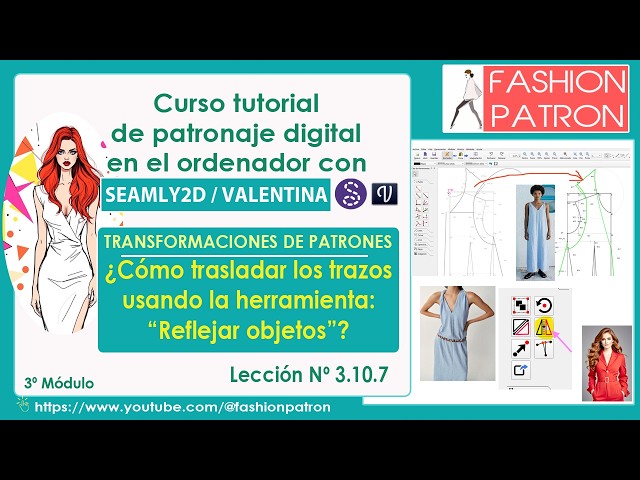 3.10.7 How to move pattern pieces using the "Mirror object" tool: Seamly2D / Valentina