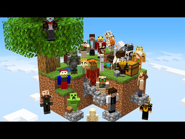 I Put 500 Players on a Skyblock Island...