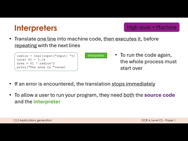 Translators: Assemblers, Interpreters, & Compilers