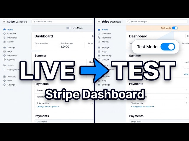 How to Switch from Live Mode to Test Mode in Stripe (Step-by-Step)