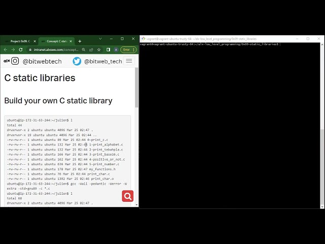 0x09. C - Static libraries