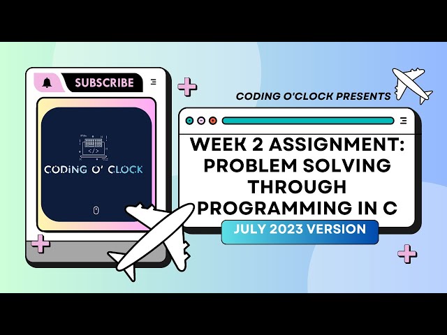 NPTEL Week 2 Assignment: Problem Solving Through Programming In C | July 2023