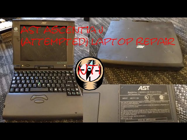 Attempting to repair an AST Ascentia J laptop