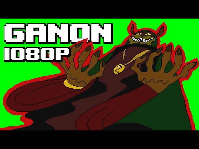 Zelda CD-i Ganon - Todas las escenas (pantalla verde 1080p)