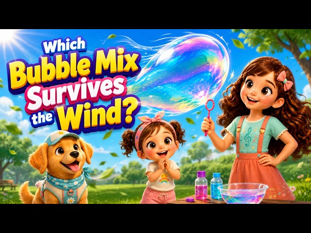 Which Bubble Mix Survives the Wind?