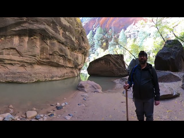 Zion National Park GoPro Max 360 Time lapse in the Narrows