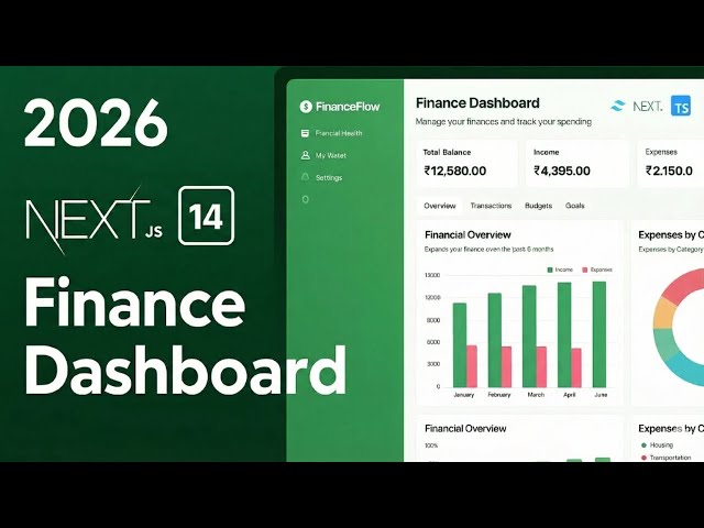 Build a Banking App with Financial Management System | React\Next.js Full Project 🔥