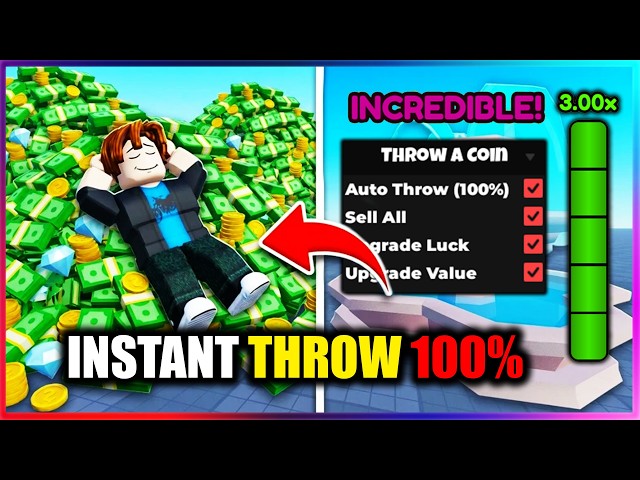 🍀 Throw a Coin Script - INSTANT MAX LUCKY