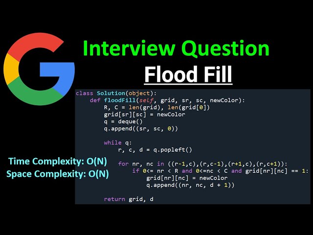 Flood Fill - BFS - Python