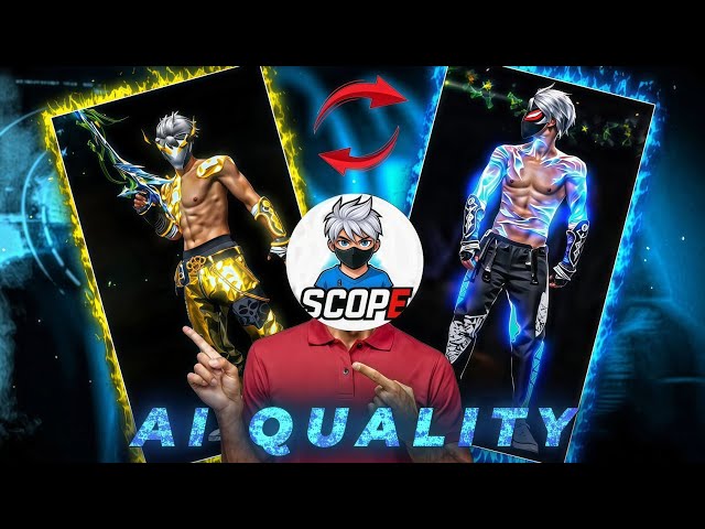 FREEFIRE AI QUALITY TUTORIAL FOR MOBILE 🤩✨️ | AI VIDEO QUALITY ENHANCEMENT METHOD BY SCOPE🤌 💀 | 