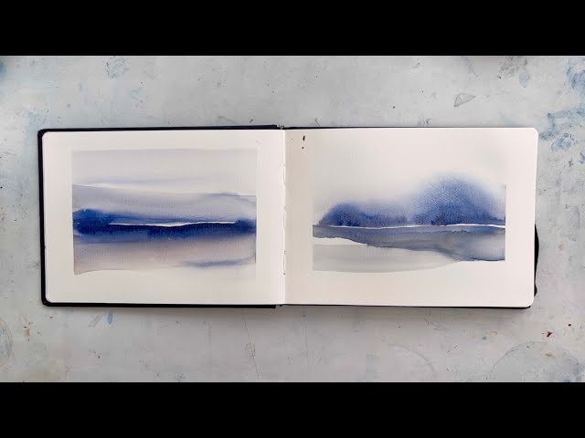 Semi Abstract Watercolour Landscapes | Relaxing Painting Session