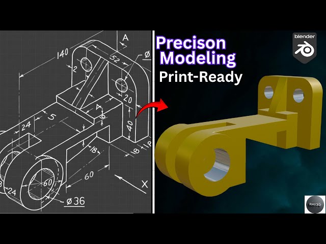 Blender for Precision Hard Surface Work — Mechanical Part Tutorial