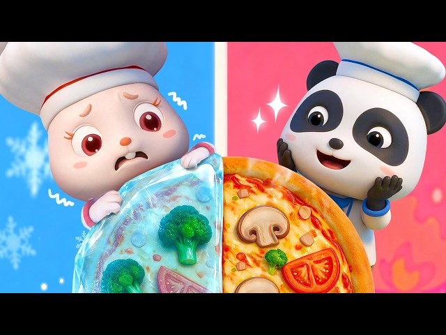 Hot VS Cold Challenge | Good Habits Song | Opposites Song | Kids Songs | BabyBus