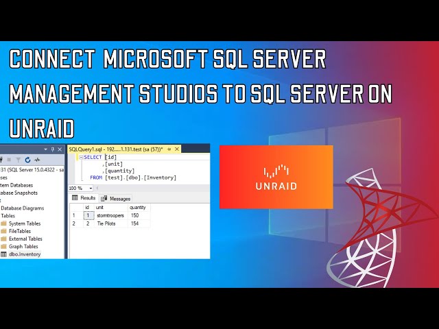 Connect SQL Server Management Studios to SQL Server