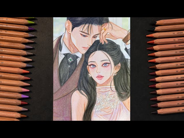 Serena Webtoon Manhwa | Speed Drawing Art use Faber Castell Classic