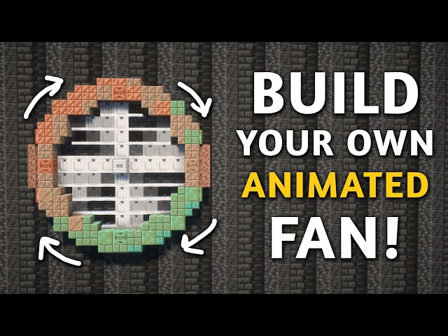 [Java Tutorial] Build a Minecraft Animated Redstone Fan (4-Blades) - Buildstone