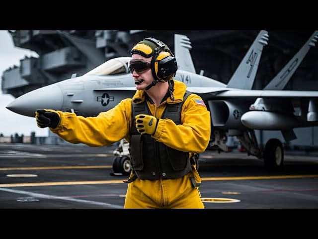 Aircraft Carrier's Crew Hand Signals Explained