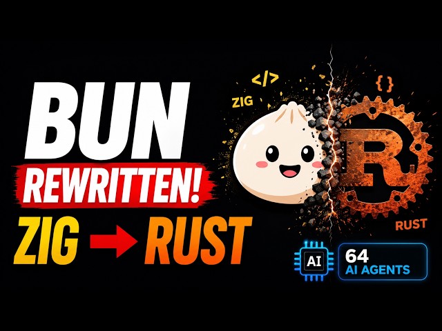 Bun Just Rewrote 535,000 Lines of Zig into Rust!