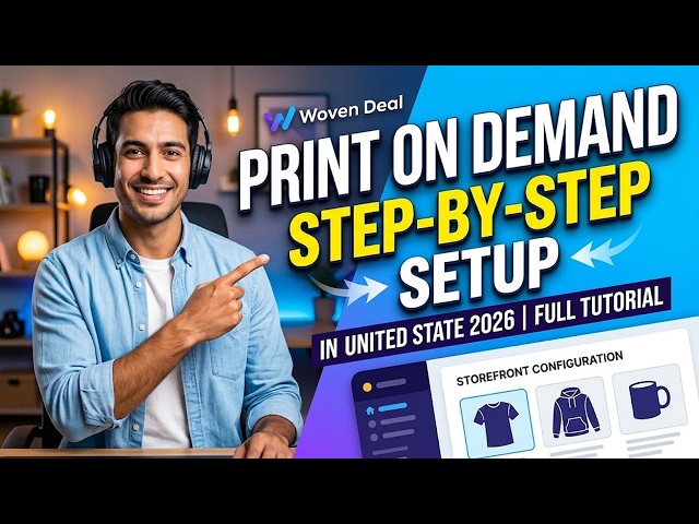 Print On Demand Business Setup Tutorial in United State 2026